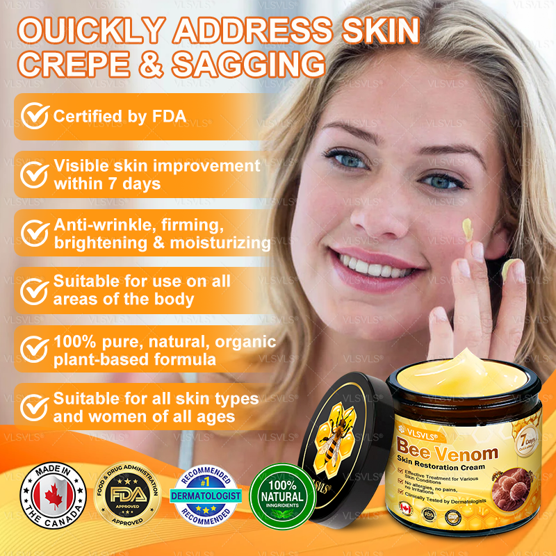🗽🌟🗽Made and Shipped from Canada ✨ VLSVLS® Bee Venom Skin Restoration Cream 🔥 LAST DAY 80% OFF (Copy)