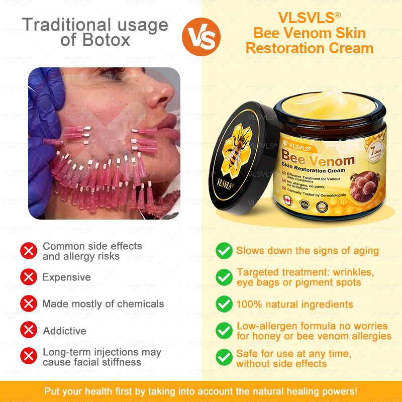 🗽🌟🗽Made and Shipped from Canada ✨ VLSVLS® Bee Venom Skin Restoration Cream 🔥 LAST DAY 80% OFF (Copy)